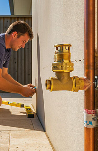 Installing Gas Points Wall